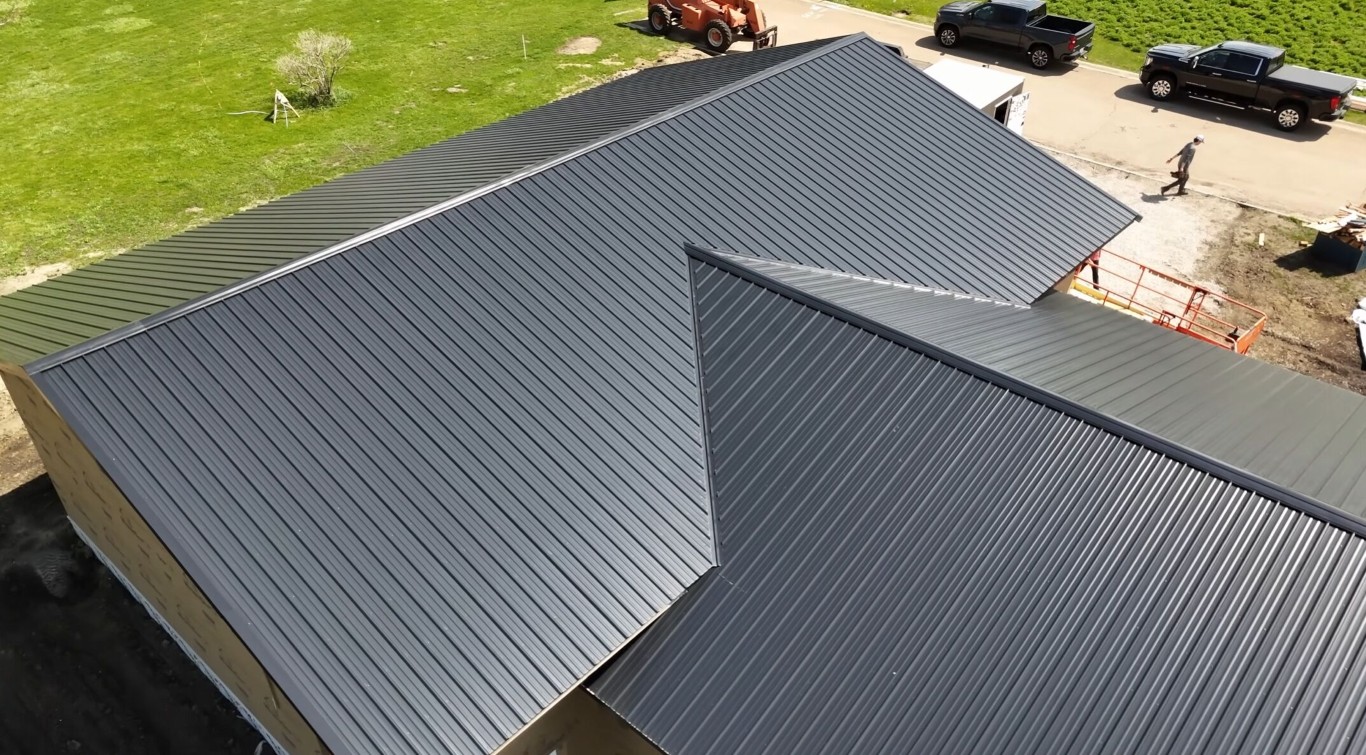 Newly installed modern metal roof on residential property in Berkeley, CA